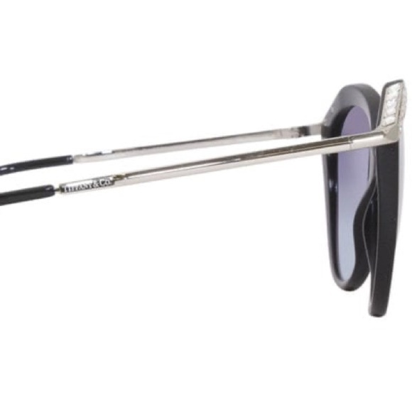 NEW Tiffany & Co. Silver Black Crystals TF4173-B 8001/9S 55-17-140 Sunglasses OS main image 4